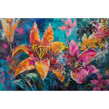 Beautiful Acrylic Flower Canvas